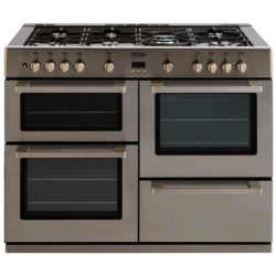 Belling DB4110G Professional Gas Range Cooker in Stainless Steel